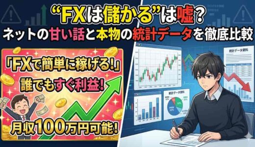 「FXは儲かる」は嘘？ネットの甘い話と本物の統計データを徹底比較