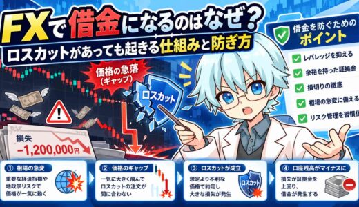 FXで借金になるのはなぜ？ロスカットがあっても起きる仕組みと防ぎ方