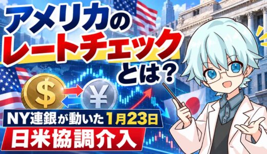 アメリカのレートチェックとは？NY連銀が動いた1月23日と日米協調介入