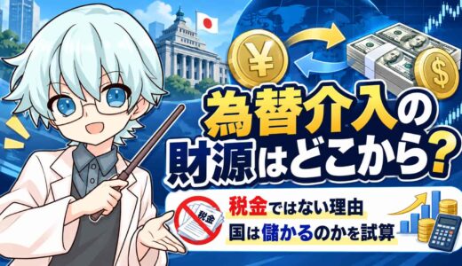 為替介入の財源はどこから？税金ではない理由と、国は儲かるのかを試算