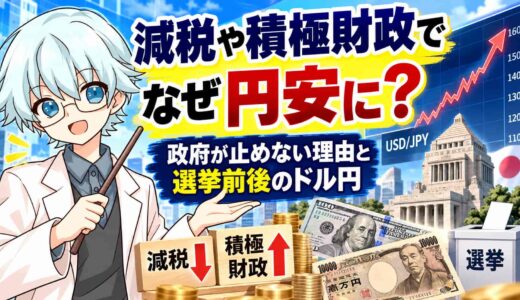 減税や積極財政でなぜ円安に？政府が円安を止めない理由と選挙前後のドル円