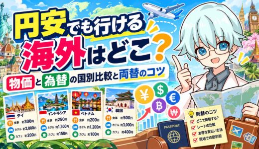 円安でも行ける海外はどこ？物価と為替の国別比較と両替のコツ