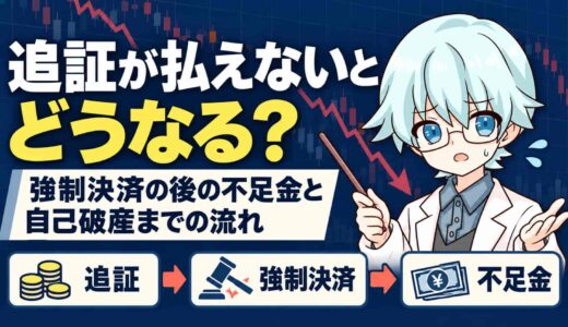 追証が払えないとどうなる？強制決済の後の不足金と自己破産までの流れ