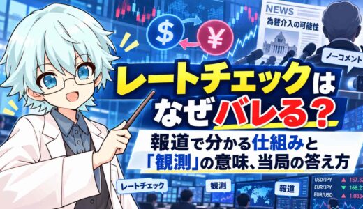 レートチェックはなぜバレる？報道で分かる仕組みと「観測」の意味、当局の答え方
