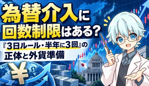 為替介入に回数制限はある？「3日ルール・半年に3回」の正体と外貨準備